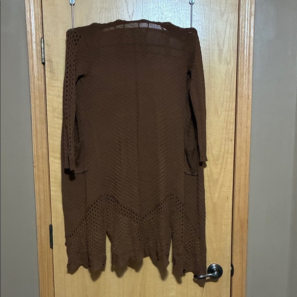 Jackets & Blazers - Brown Knit Cardigan